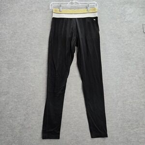 PINK‎ Women Activewear Pants M Black Legging Yoga Logo 28" Inseam